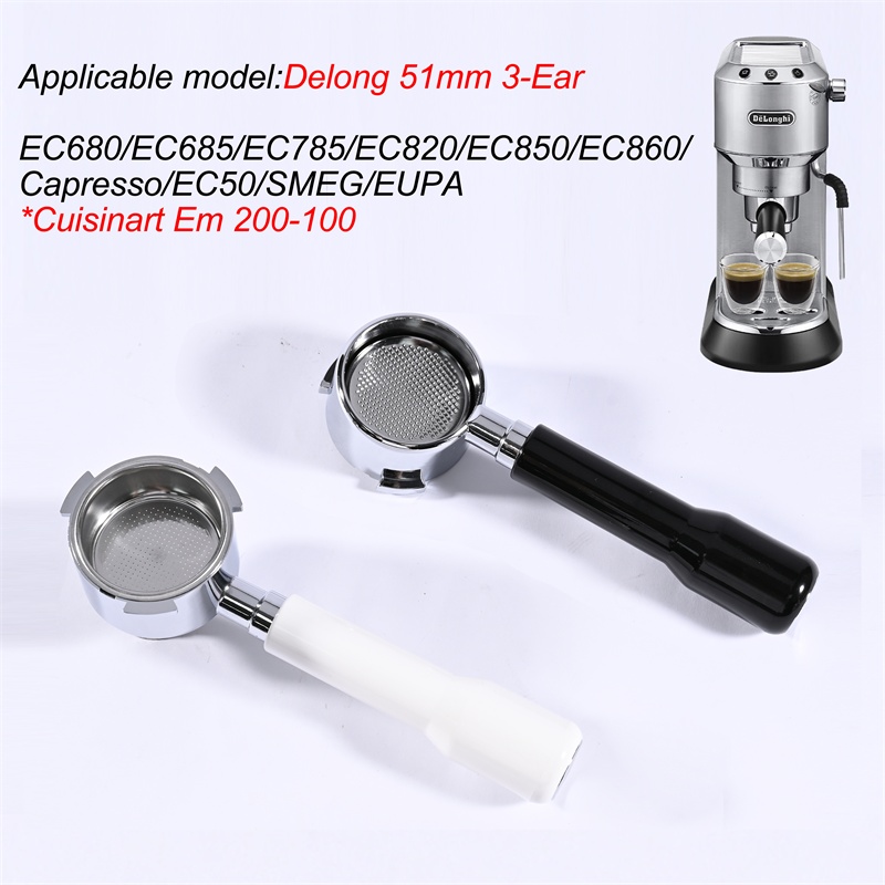 Coffee Equipment Espresso - 51mm Coffee Bottomless Portafilter For Delonghi