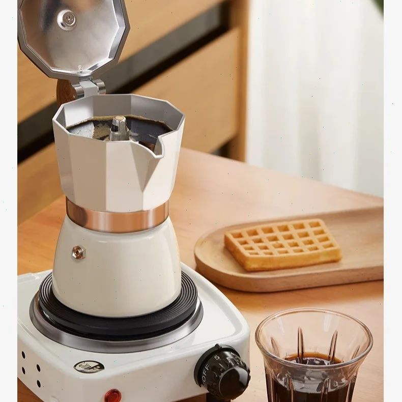 Coffee Equipment Espresso - Round-bottomed Moka Pot Single Valve Small
