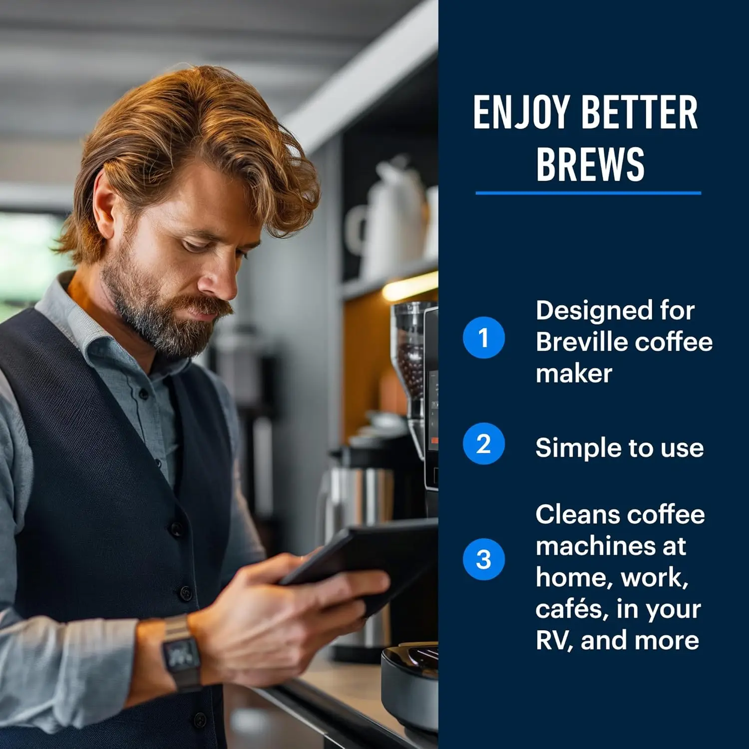 50/10piece Espresso Machine Cl - Breville Espresso Barista Touch recension och pris