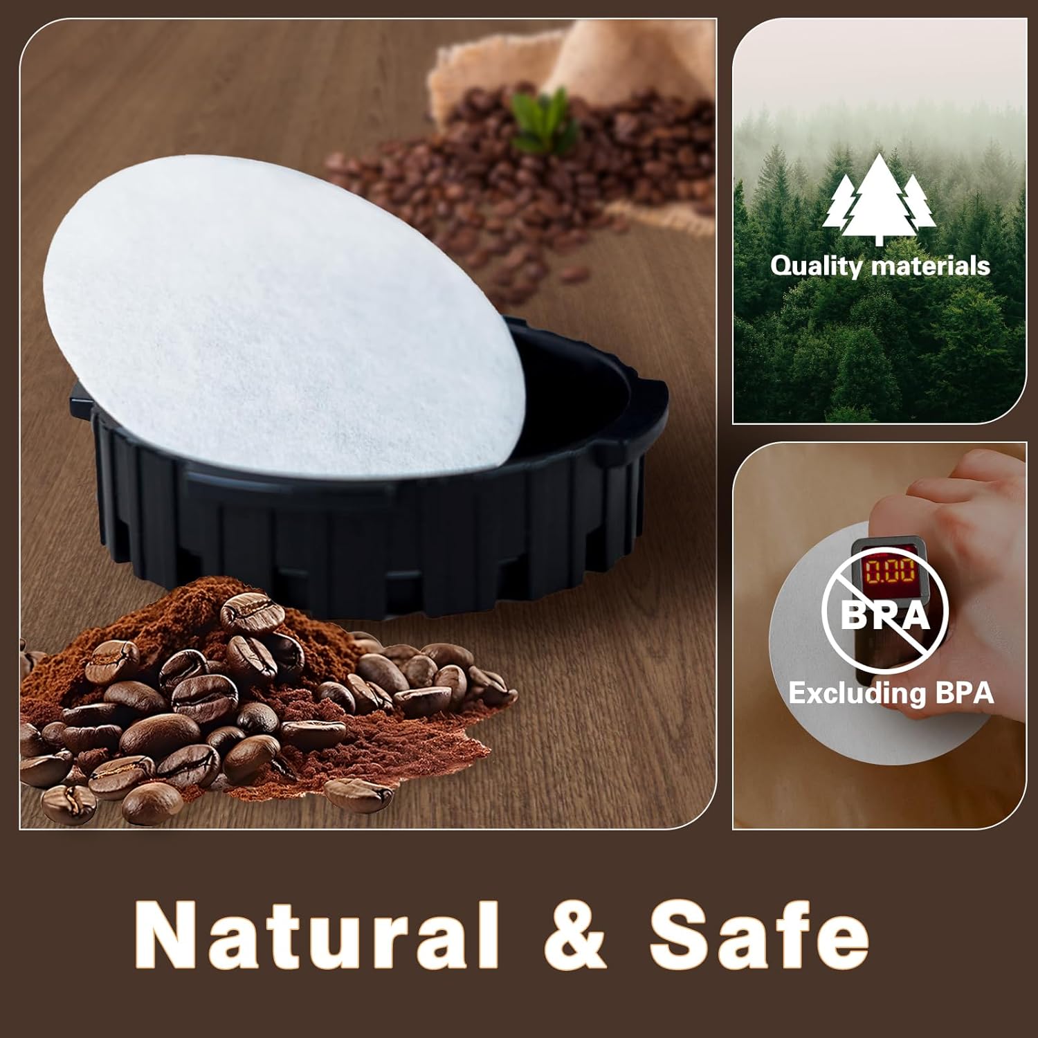 Round Coffee Filters, Compatib - Coffee Equipment Espresso recension och pris