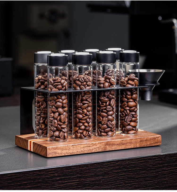 Sealed Glass 12Tubes Coffee Be - Coffee Equipment Organizer recension och pris