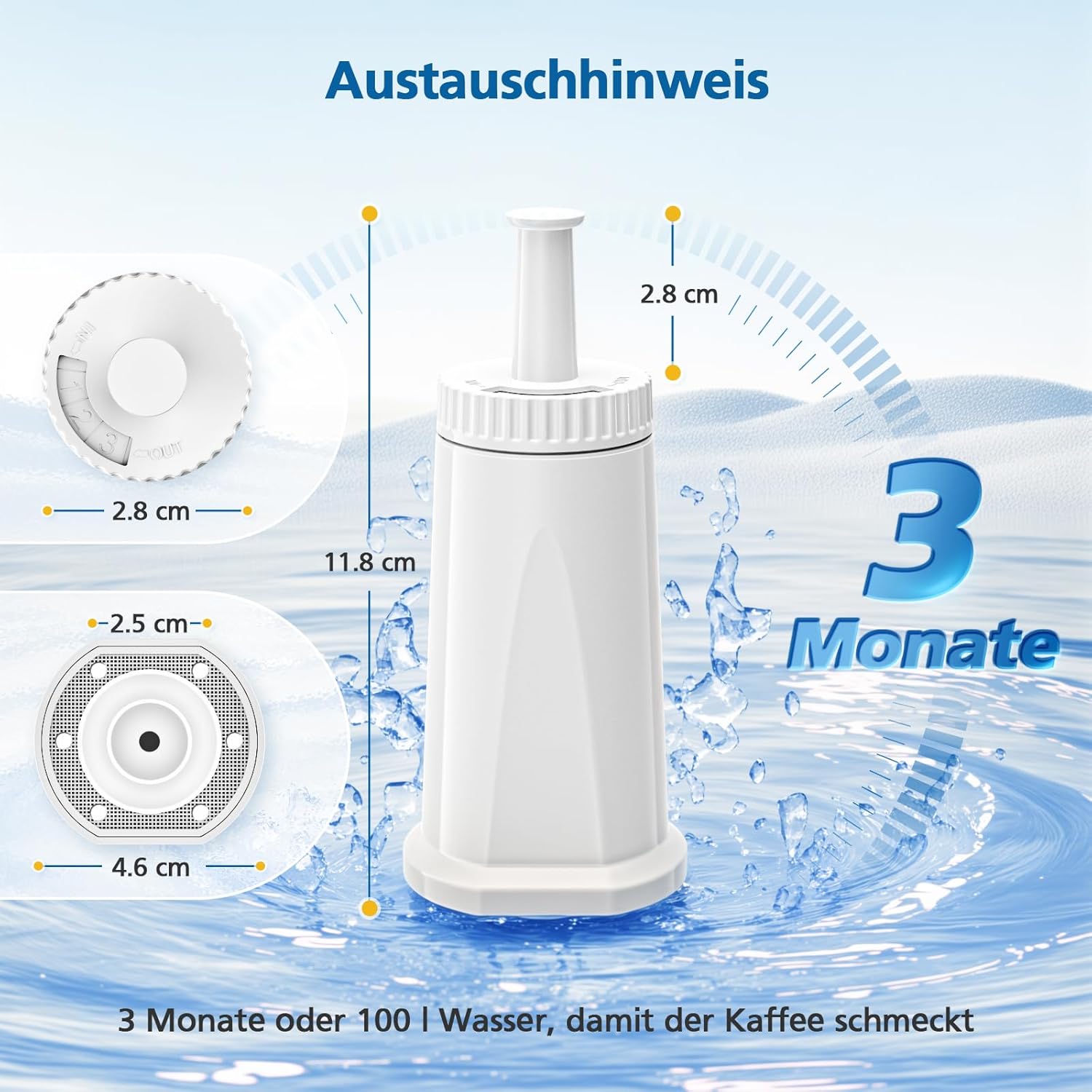 Replacement Water Filter for B - Breville Espresso Barista Touch recension och pris