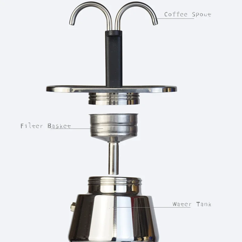 200ML Mini Moka Pot Double Tub - Coffee Equipment Espresso recension och pris
