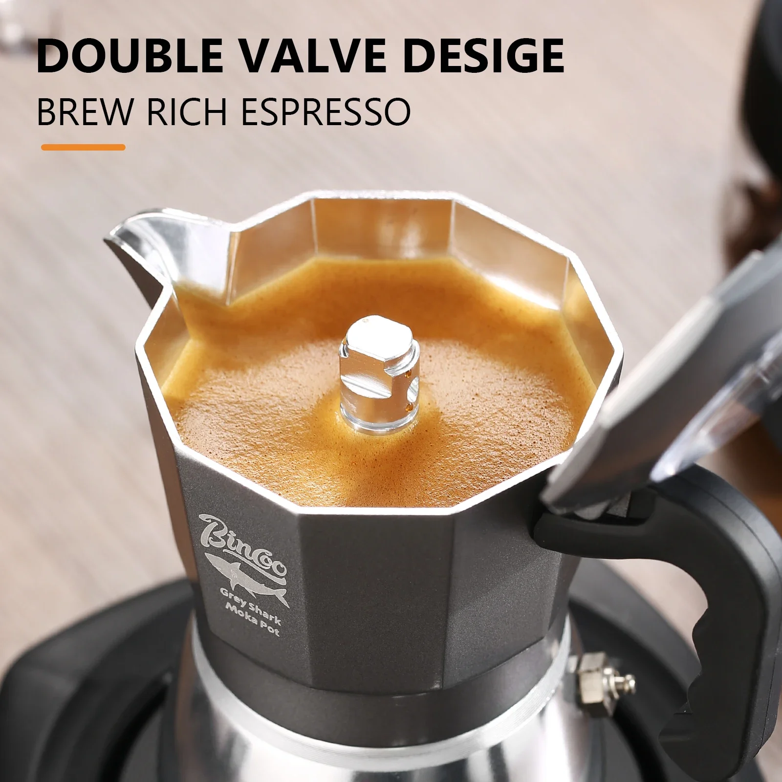 Bincoo 2 Cups Double Valve Mok - Coffee Equipment Espresso recension och pris