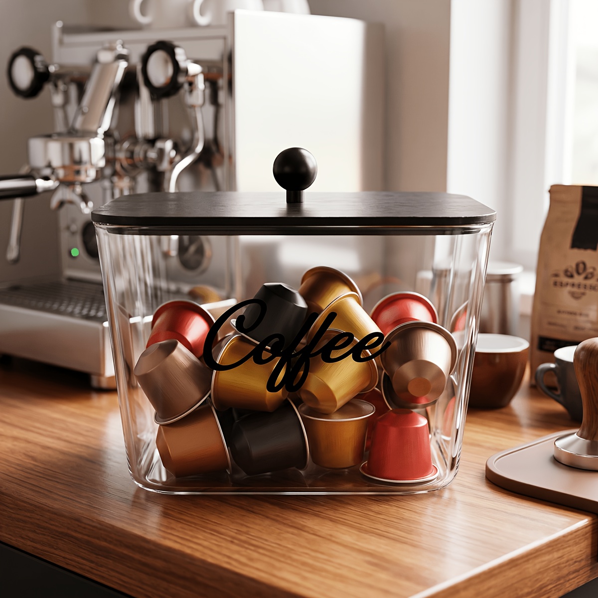 Coffee Pod Holder with Lids Pl - Coffee Equipment Organizer recension och pris