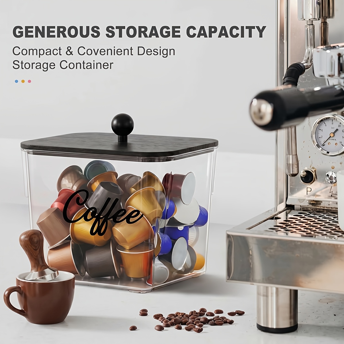 Coffee Pod Holder with Lids Pl - Coffee Equipment Organizer recension och pris