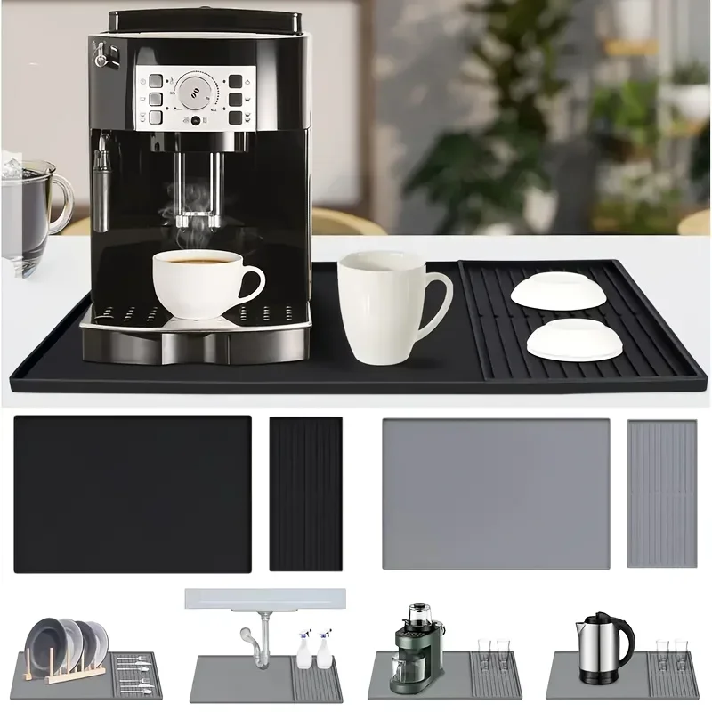 2-in-1 Silicone Coffee Bar Mat - Coffee Equipment Organizer recension och pris